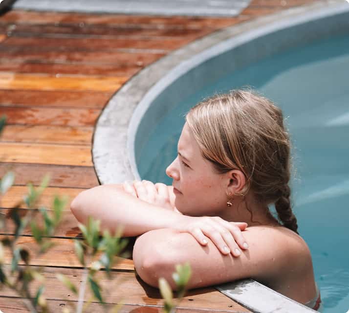 Woman in brisbane magnesium pool