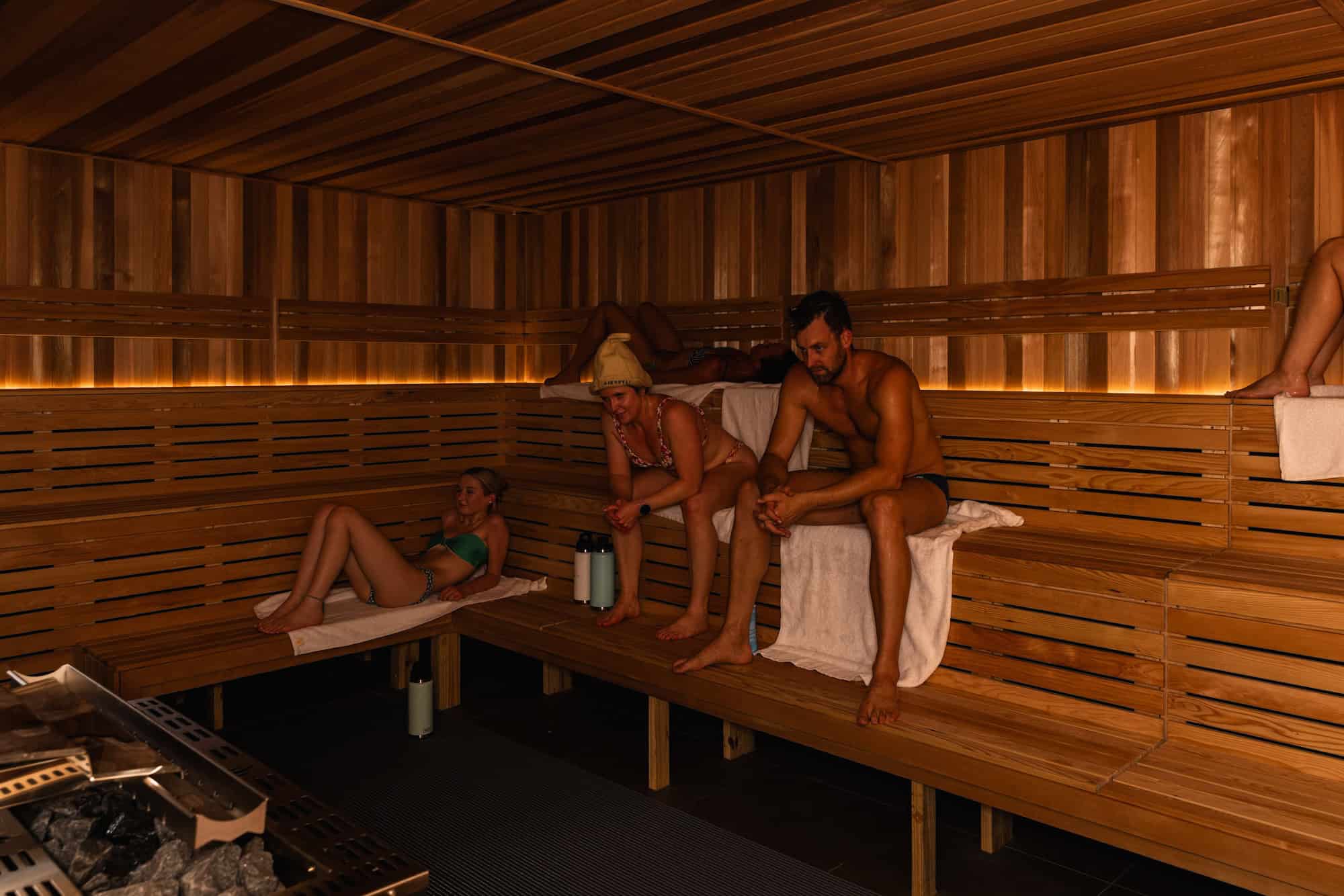 Sauna at Vikasatis Southport Bathhouse